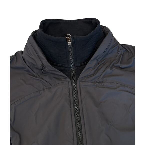 Lululemon Snug Sprinter Jacket Womens Size 4 Black Hooded Polartec Fleece Lined - Picture 7 of 8